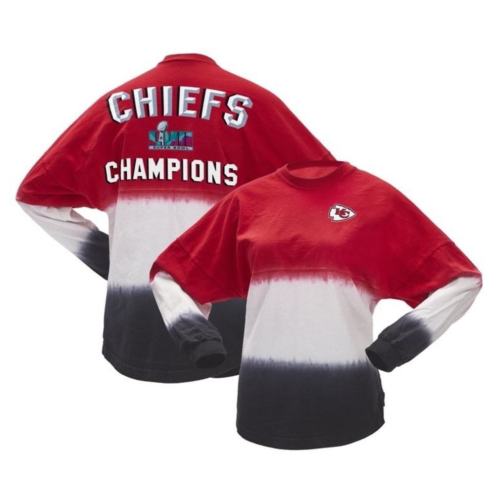 Fanatics Kansas City Chiefs Super Bowl LVIII Champions Ombre Long Sleeve Shirt S